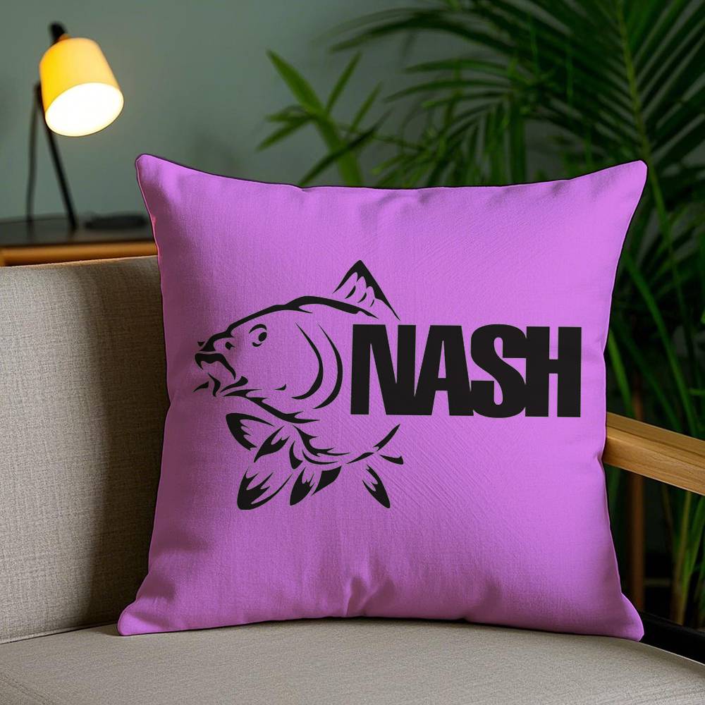 Наволочка N-Nash Fishing логотип Офисный Диван Кровать в общежитии Спинка Короткий Плюш Двусторонняя Печать Домашняя Подушка Чехол