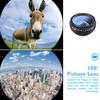 APEXEL 10 In 1 Phone Camera Lens Kit Fisheye Wide Angle Macro Lens CPL Filter Kaleidoscope and 2X Telescope Lens for Smartphone