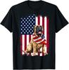 English Mastiff American Flag 4th Of July English Mastiff Gift Unisex T-Shirt