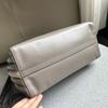 [Pre-Owned] Gray Leather Medium Tote Bag - Excellent #1V1CWGG