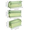 Transparent Pencil Case Large Capacity Stationery Storage Bag Portable Mesh Pen Bag  Student