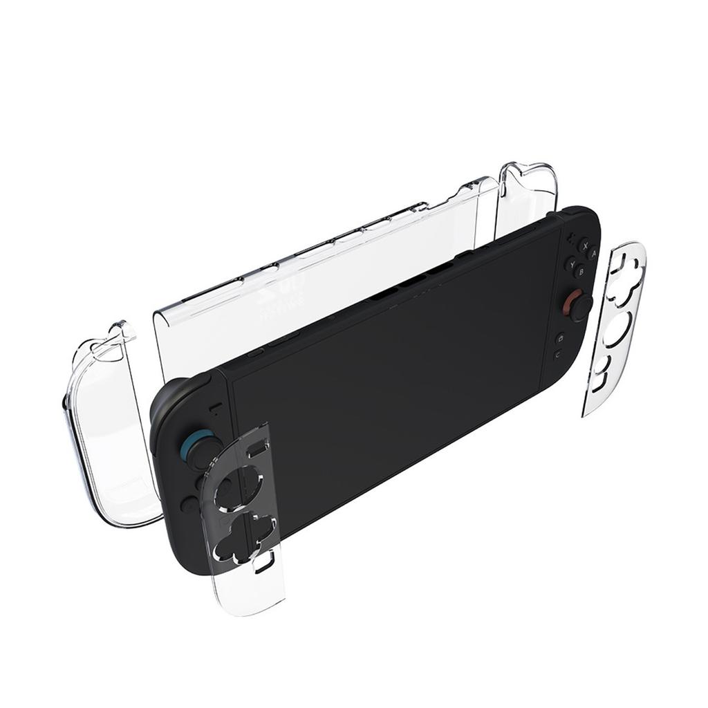 Transparent Protective Case For Protective Case Transparent Bracket, Shockproof And Non-slip Hard PC + TPU Silicone Crystal Protective Case Controller