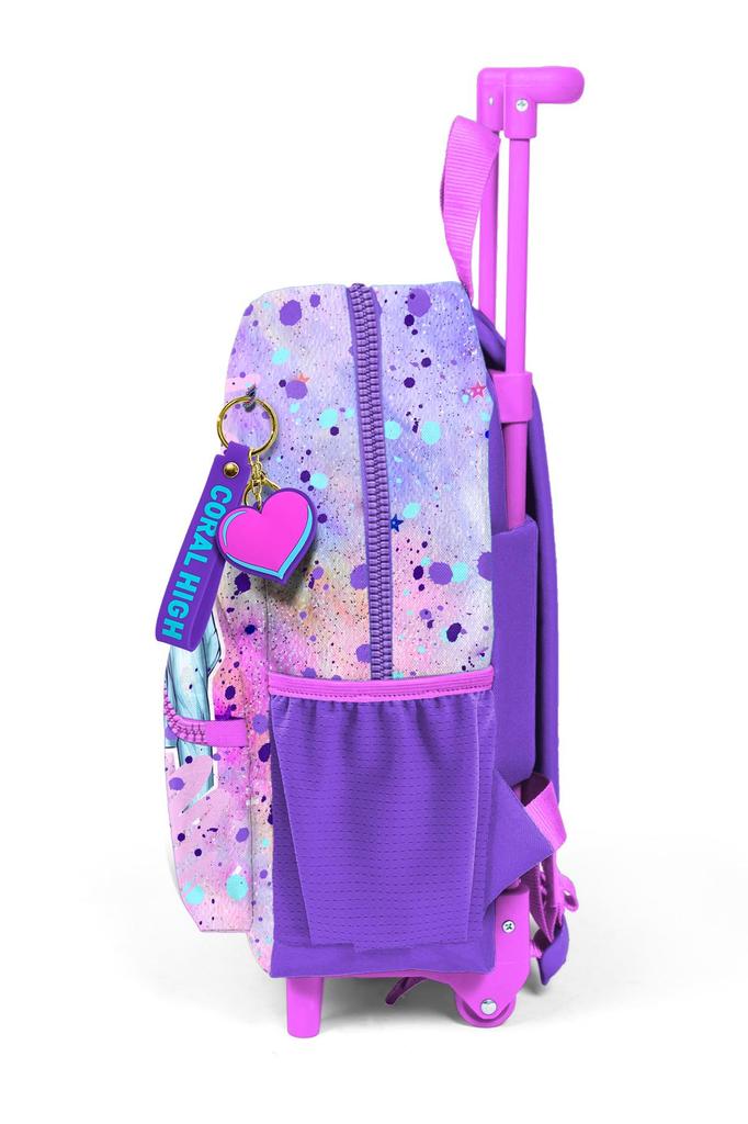 Рюкзак Minik Yuva Squeegee Розовый Фиолетовый Fashion Girl с рисунком и двумя отделениями 24055