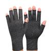 Sports Half Finger Gloves Anti Slip Breathable Comfortable Knitted Fabric Arthritis Compression