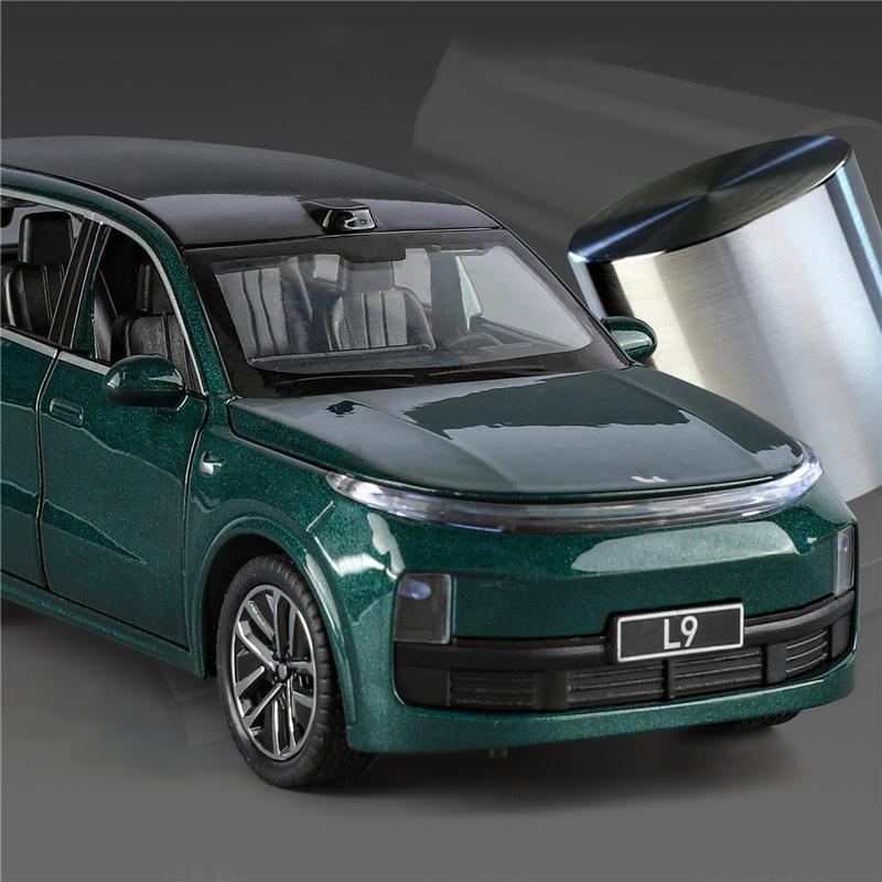 1:32 LEADING IDEAL L9 2025 Alloy Electric Car Model Diecast Metal New Energy Car Model Sound Light Simulation Kids Gift