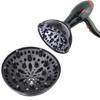 2Pcs Black Universal Blower Hairdressing Salon Curly Hair Dryer Diffuser Tool Best Gift For You