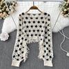 2025 New Women Bat Solid T-Shirt Knitted Basic Fashion Tops Lace Tees Casual Loose Tees