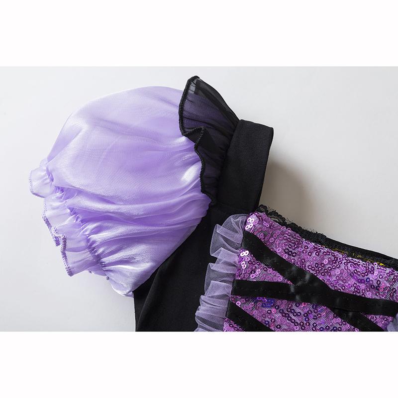 Хэллоуин Платье для девочки Вампир Пышное Платье принцессы для девочек и детей Костюм для вечеринки Лолита