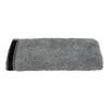 Serviette De Toilette - Joia - 30 X 50 Cm - 100% Coton - Gris Foncé Avec Bande Noire