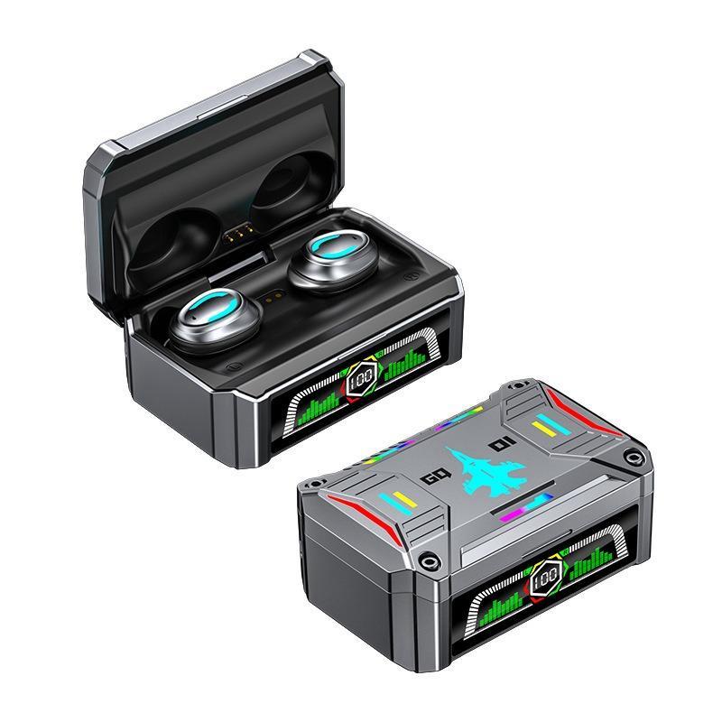 New Bluetooth Wireless Headset Tws Game Mecha Digital Display Headset CQ-01 Low Latency In-ear Headset
