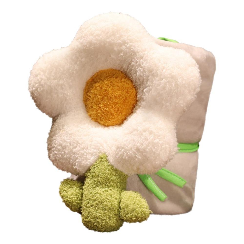 Comfort Blanket Thickened Napping Blanket Soft Cozy Cover Blanket Warm Cute Flower Roll Blanket Birthday