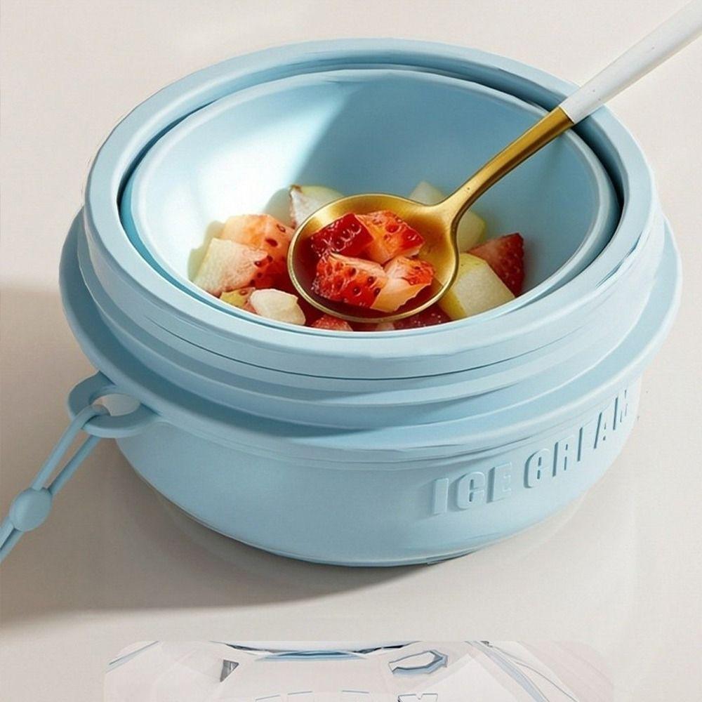 Silicone Foldable Ice Ball Cup Press Easy Demoulding Ice Ball Maker Mold Travel Camping