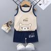 Children Sets Kids Clothes Boys Girls Vest Suit Summer Children's Clothing Baby Cotton T-Shirts Shorts Tank Top Sleeveless