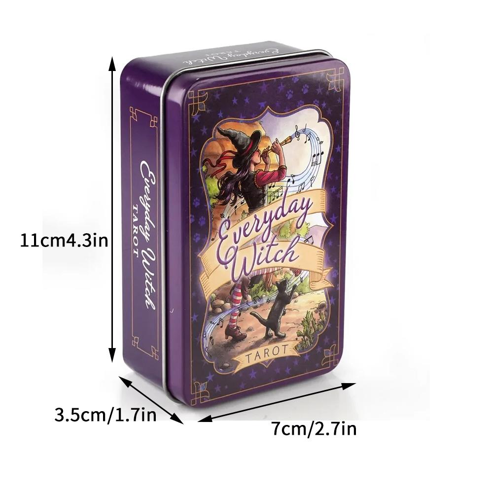 Everyday Witch Tarot 78 Cards Gilded Edge Guidebook Deck Stocking Blooming Cat