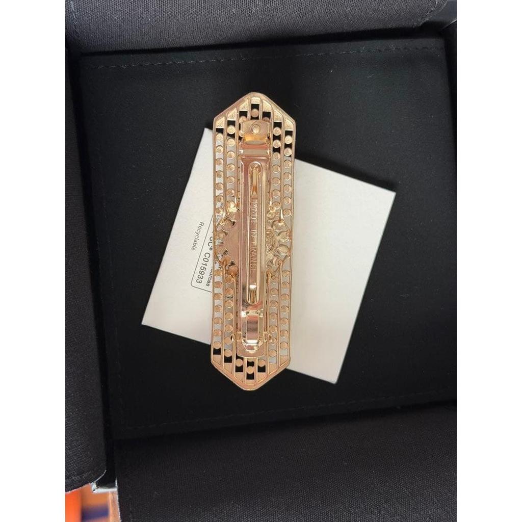 Used CHANEL Hairpin Barrette Gold Color