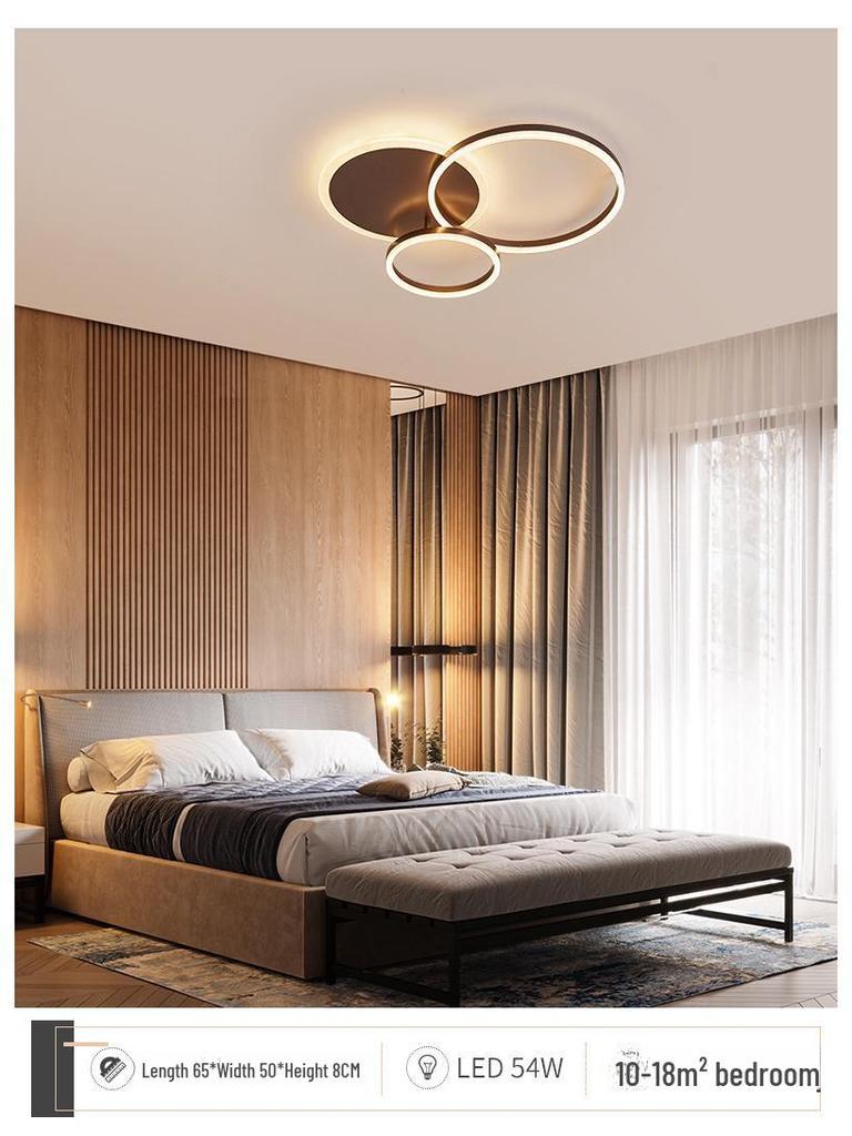 Скандинавская современная светодиодная потолочная лампа - Креативный круглый дизайн для гостиной, кабинета, спальни