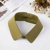 Solid Color Necktie Collar Lapel Design Decorative Single Collar  Shirt Collar Replacement
