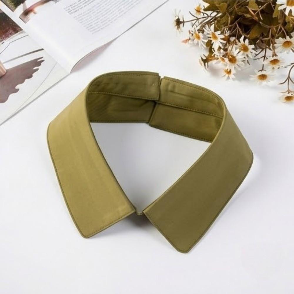 Solid Color Necktie Collar Lapel Design Decorative Single Collar Shirt Collar Replacement