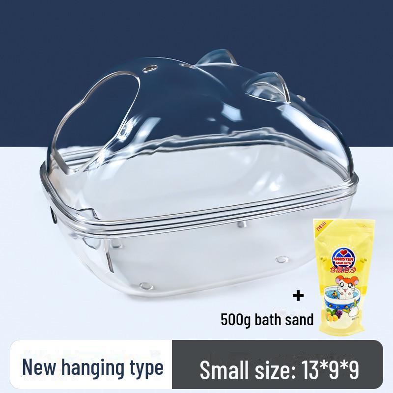 Гнездо для хомяка двойного назначения: Ванна с песком и защитой от брызг мочи
