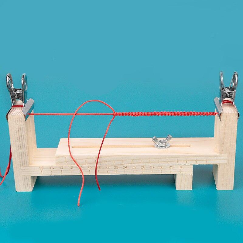 Браслет своими руками из красной веревки, плетеная рамка из цельного дерева, ручная работа, фиксированные инструменты, плетеные веревочные артефакты, фиксированная пластина