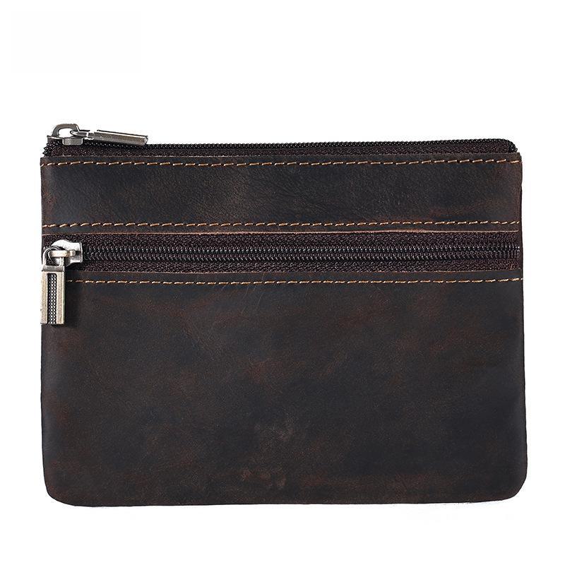 Тонкий кошелек и портмоне из натуральной кожи Crazy Horse