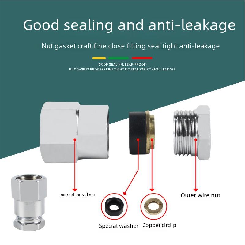 Набор из 3 гаек для газовой трубы из нержавеющей стали с волновым соединением без стука для переоборудования на природный газ, 3/8"", 3/4"", 1"" быстроразъемные соединения
