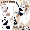 Interactive Plush Toy With Sound & Mimic Function, Realistic Small Raccoon PP Cotton Filled, 8 Calls & Eye Blinking, Educational Toy For Kids