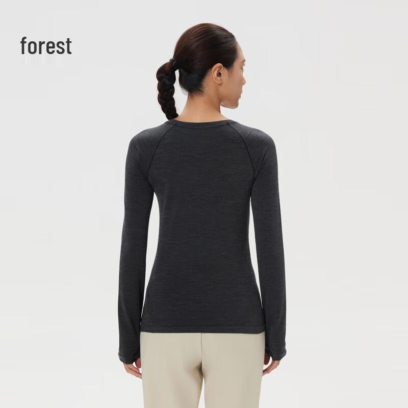 Женская бесшовная футболка с длинным рукавом из шерсти KOLON SPORT