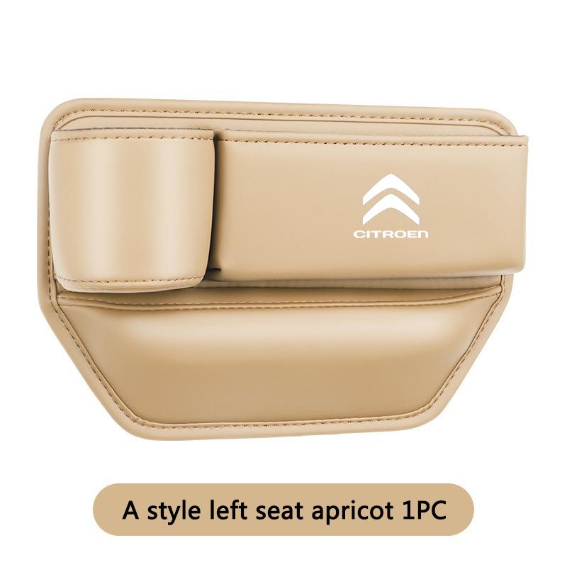 AAMZ1 New Leather Car Seat Gap Storage Box Water Cup Phone Brace for Citroen C4 C3-XR C5 Aircross C6 C-quatre Picasso C-Elysee C4L C3L