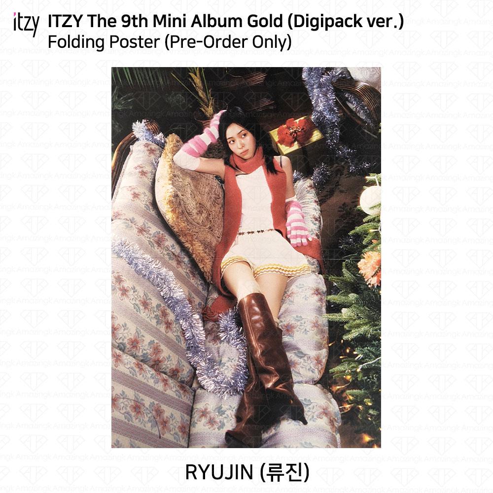 ITZY 9th Mini Album GOLD Digipack Ver Photocard Polaroid Ticket Poster KPOP