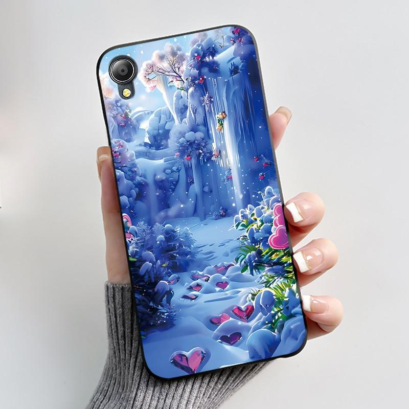 For Asus ZenFone Live (L1) ZA550KL Case Capa Cute Cartoon Printing Shell Coque Protective Cover Soft Silicone Black Phone Casing