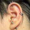 Multiple Colors Small Stainless Steel Screw Men's Studs Earrings Women Punk Gothic Black Tragus Piercing Ear Jewelry Accessories