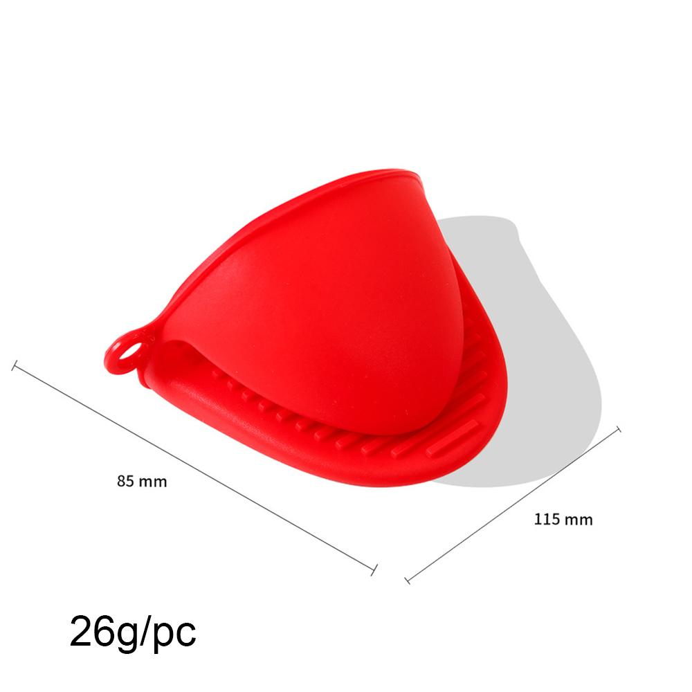 1 Pair Kitchen Silicone Heat Resistant Gloves Clips Insulation Non Stick Anti-slip Pot Bowel Holder Clip Cooking Baking Oven Mitts