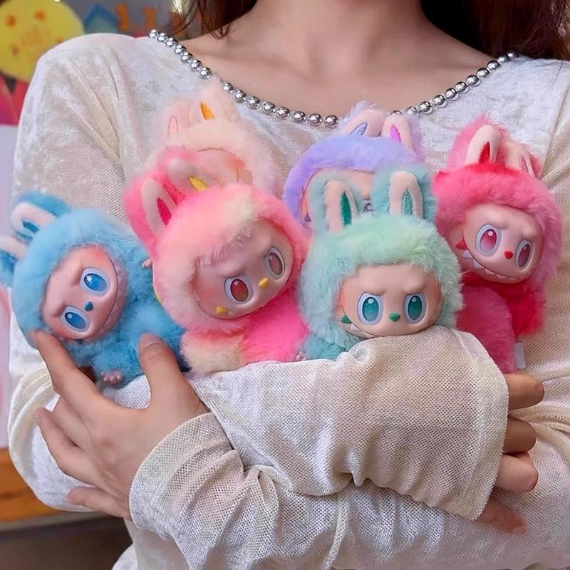 Мультяшная плюшевая игрушка Labubu V3, набитая аниме-винилом, лицо, любовь, безмятежность, кукла Labubu, сумка, кулон, брелок, подарки на день рождения для девочек