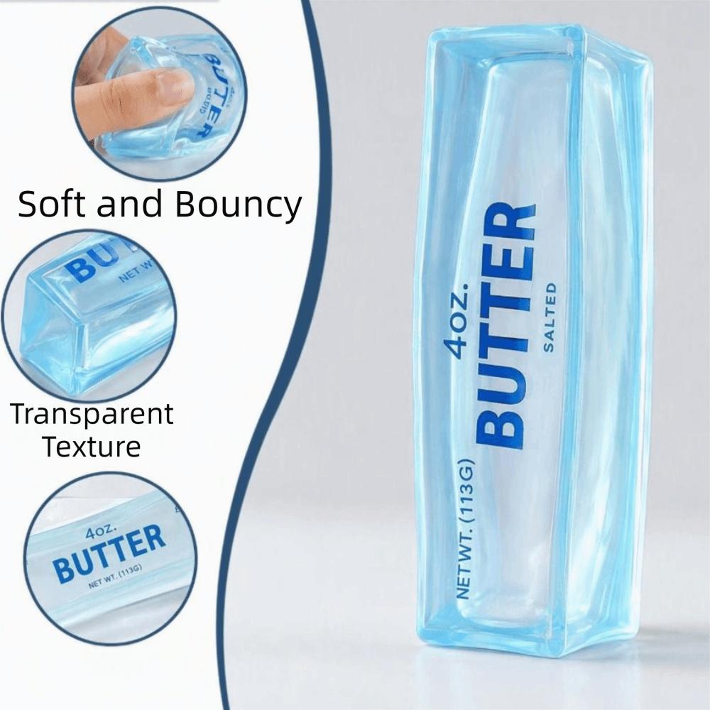 Non Rebound Butter Stick Squishy Toy Transparency Butter Stick Pinch Office Desk Toy
