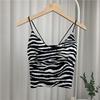Summer New Y2k Camisole Tops Women Vest Corset Top Korean Fashion Zebra Print Crop Top Camis Streetwear Sexy Tank Top
