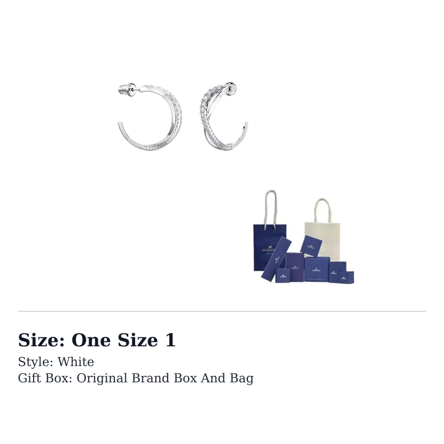 Swarovski Серьги-твисты женские 5563908