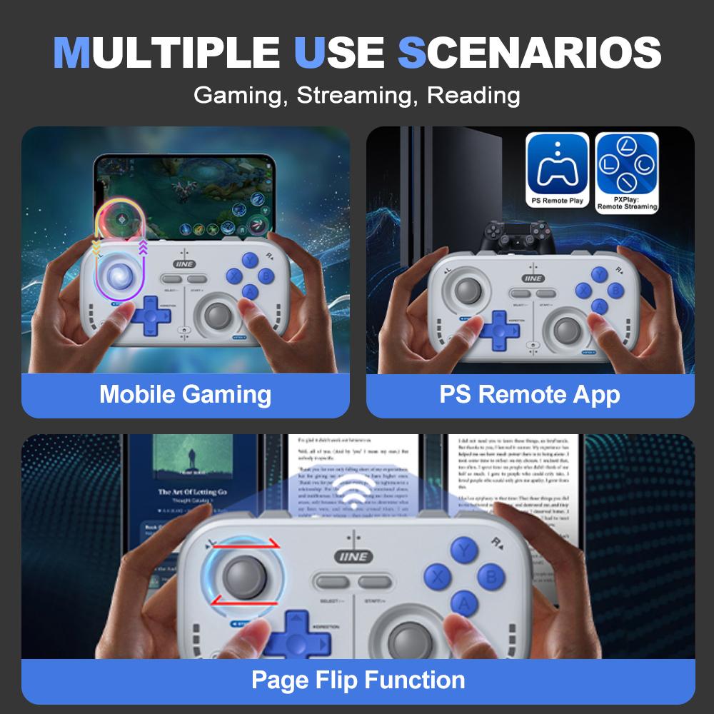 IINE Retro Pocket Gamepad Mini Controller for Nintendo Switch 2/1 Steam Deck Android iOS Phone PC Car Gaming Console Control 1
