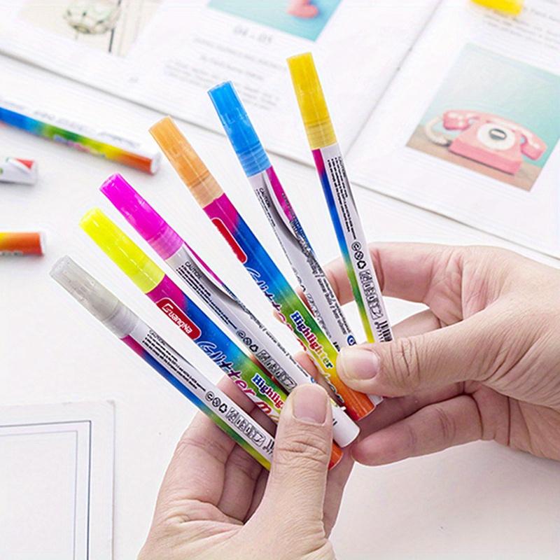 12 цветов маркера для выделения, новый набор мерцающих маркеров Squiggles, для искусства, рисования, создания эскизов, создания открыток, рождественских поздравительных открыток, поделок своими руками