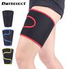 1 шт. Защита бедра для упражнений Регулируемая компрессионная Подходит для пеших прогулок Баскетбола Футбола Велоспорта Гетры для ног Иммобилизует Предотвращает растяжение мышц