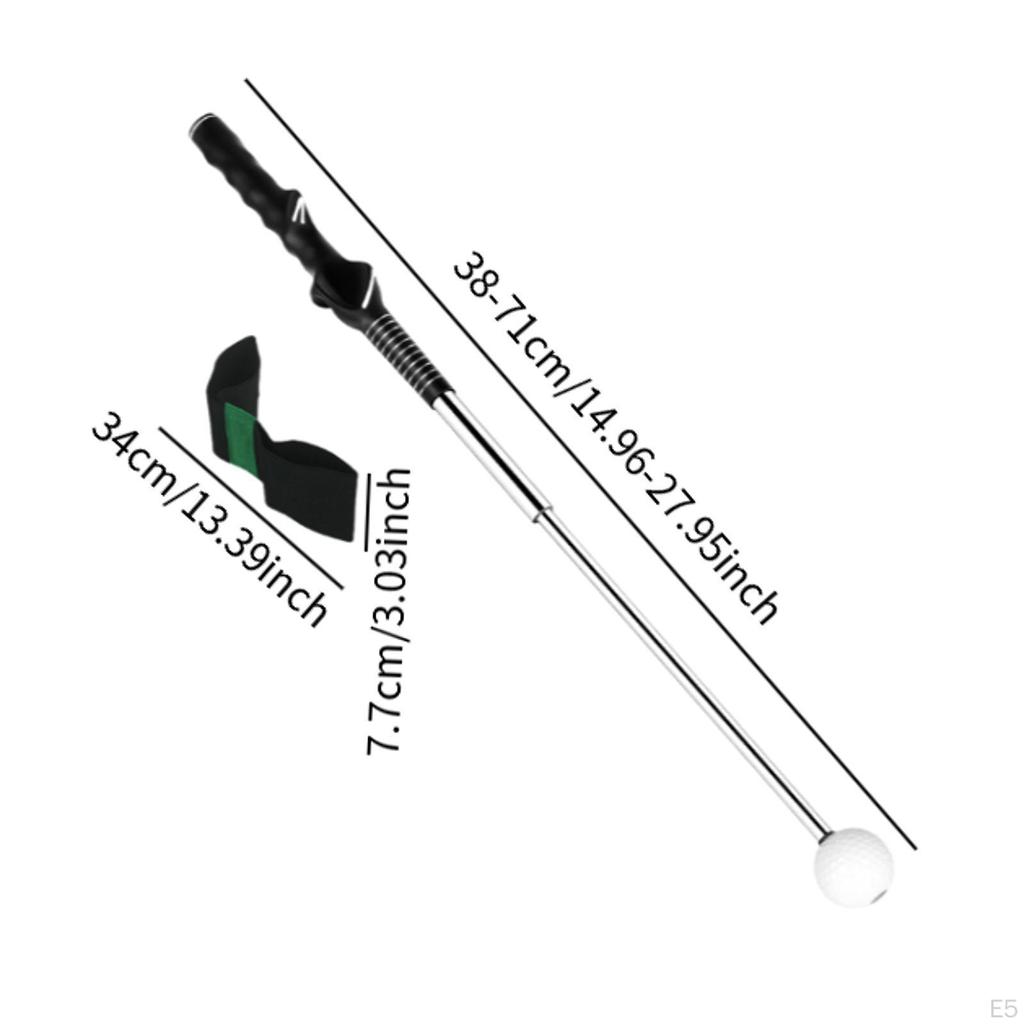 Регулируемый тренажер для гольфа Swing Trainer для использования в помещении и на открытом воздухе с нарукавной повязкой