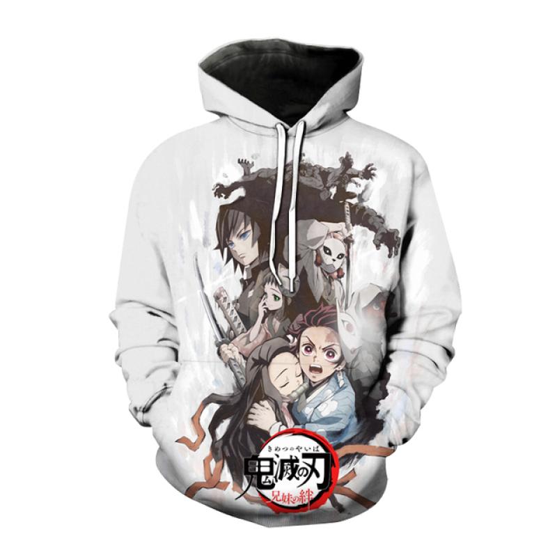 Новые толстовки с капюшоном в стиле аниме Demon Slayer Kimetsu no Yaiba, толстовка с капюшоном с 3D принтом для мужчин и женщин, модная толстовка с капюшоном в стиле хип-хоп, пуловер унисекс, пальто