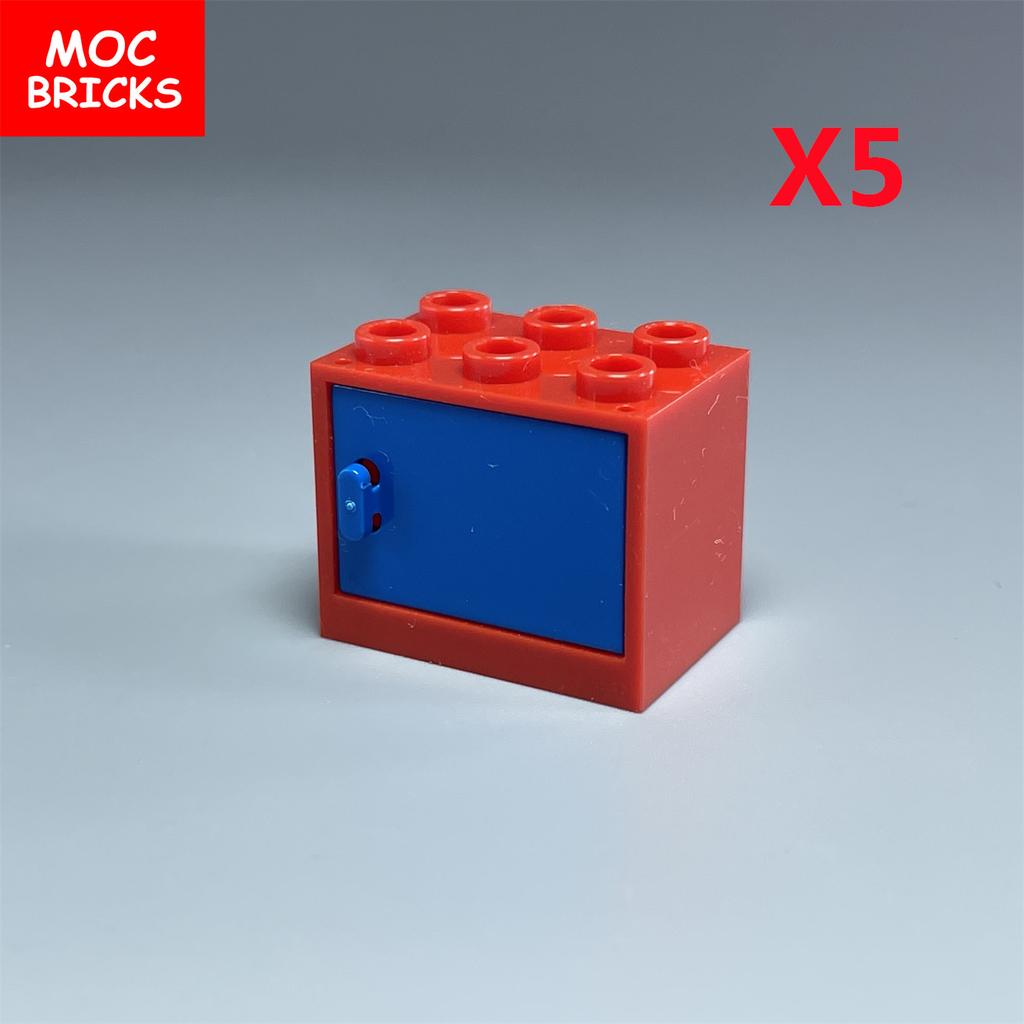 Коробка-шкафчик для кубиков MOC Контейнер 2x3x2 Шкафы Собираемые Частицы 4532 4533 Городской Дом Строительные Кирпичики Детали