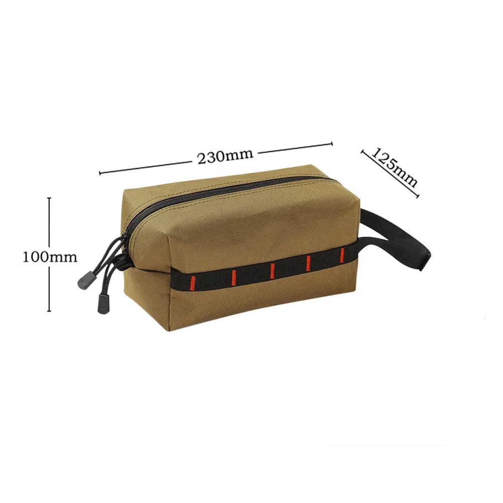 Polyester Camping Paper Box Multifunctional Kitchen Tissue Box Middle Perforated Paper Extraction Box Portable Outdoor Equipment