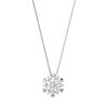 Christmas Snowflake Pendant Necklace Women Trendy Rose Gold Chain Necklace Wedding Jewelry Anniversary Gifts