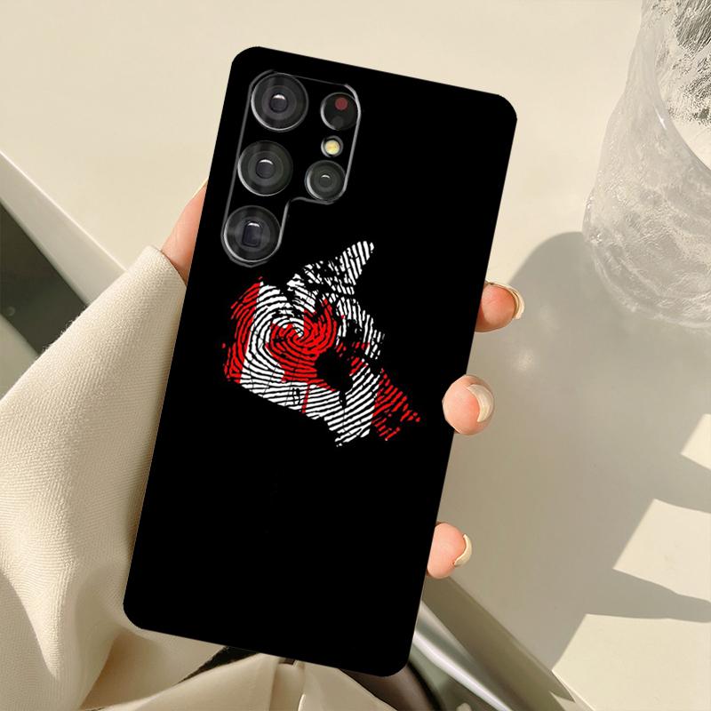 Canada Canadian Flag Case For Samsung Galaxy S23 S22 S21 Ultra Note 20 S8 S9 S10 Note 10 Plus S20 FE S21 FE Cover