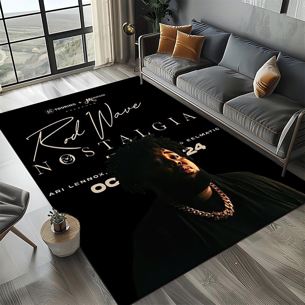 3D Printing Rod Wave Rapper Area Rug,Carpet Rug for Home Living Room Bedroom Sofa Doormat Decor,kids Play Non-slip Floor Mat
