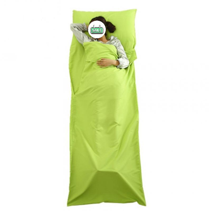 Compact travel sleeping bag, lightweight camping sheet, ultra-portable sleeping bag, universal single-person sleeping bag
