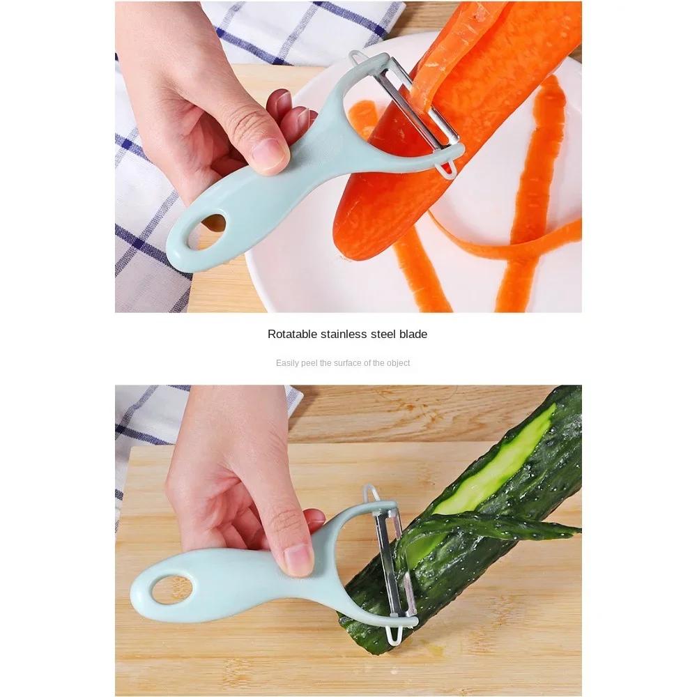 Нож для чистки из нержавеющей стали в новом скандинавском стиле, скребок для фруктов, пластиковый скребок для дыни, многофункциональный