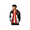 Li Ning Badfive Letter B Color Block Splicing UV Resistant Hooded Loose Sports Windbreaker Men Outerwear Off-White AFDU417-1